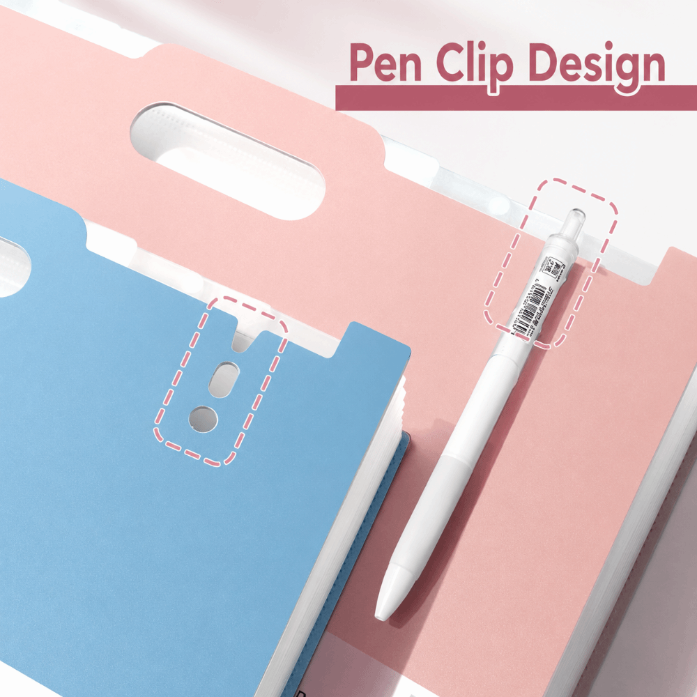 Expandable Accordion File Folder 13 Pockets - 13 포켓 확장 파일 폴더 수직