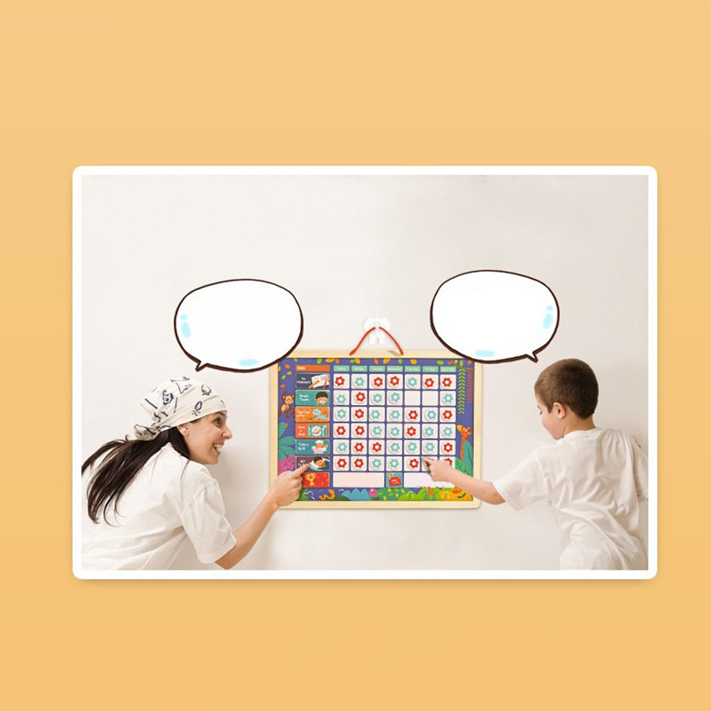 Kids Magnetic Reward Chart Board - 어린이용 교육용 자석 책임감 훈련표, 긍정적인