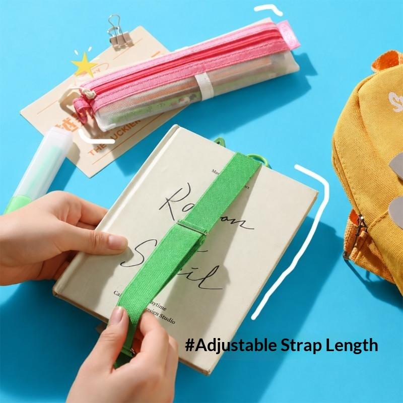 투명 메쉬 필통, 이중 지퍼, 조절 가능한 스트랩, 시 - Clear Mesh Pencil Pouch For Exam 리뷰 및 가격