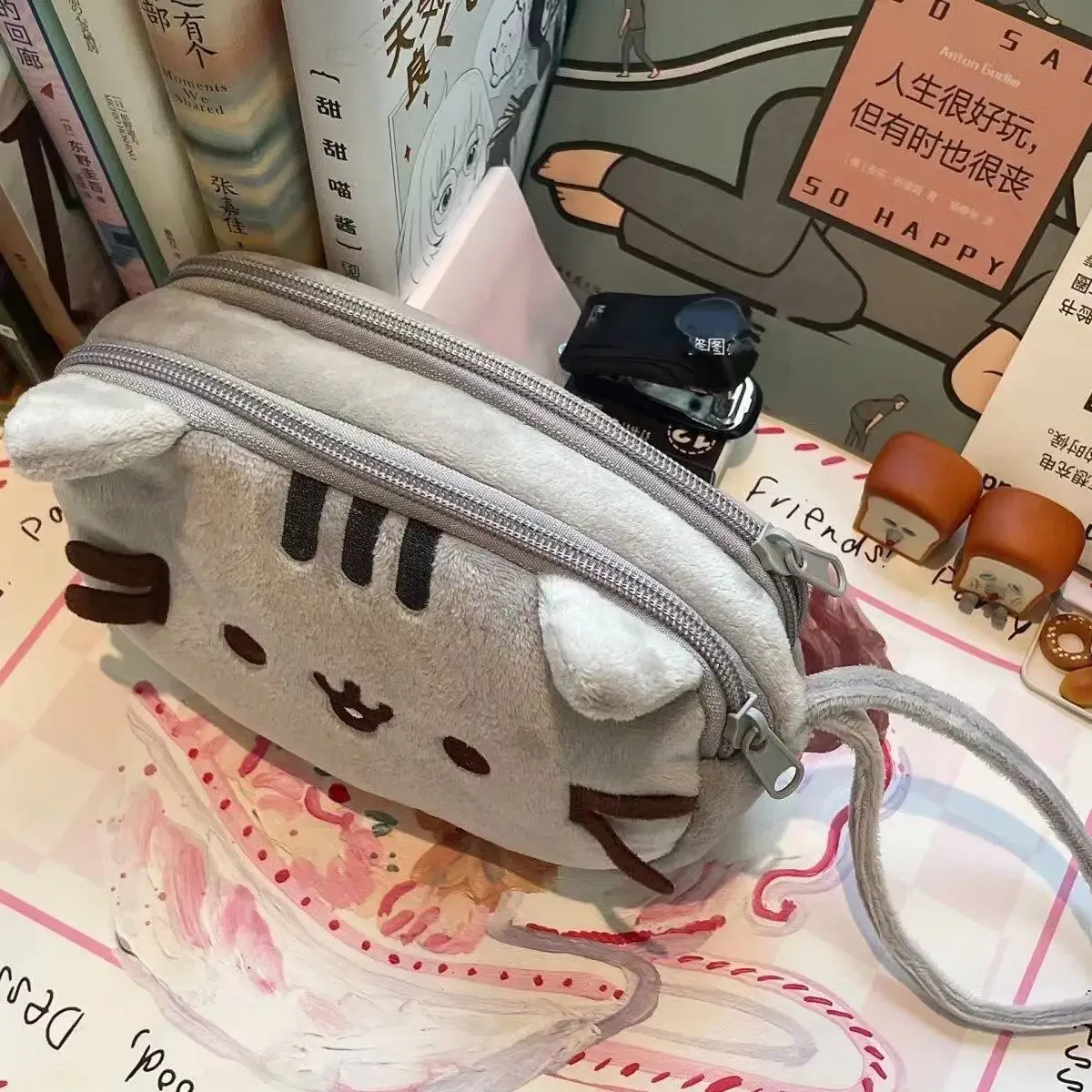 귀여운 푸쉰 뚱뚱이 고양이 캐릭터 필통 대용량 학생용  - Stationery 리뷰 및 가격