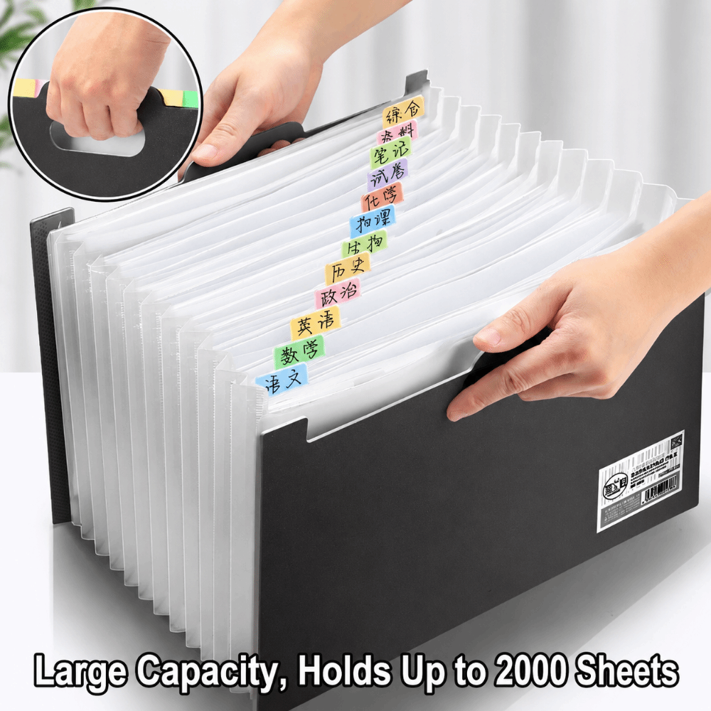13 포켓 확장 파일 폴더 수직 휴대용 아코디언 문서  - Expandable Accordion File Folder 13 Pockets 리뷰 및 가격