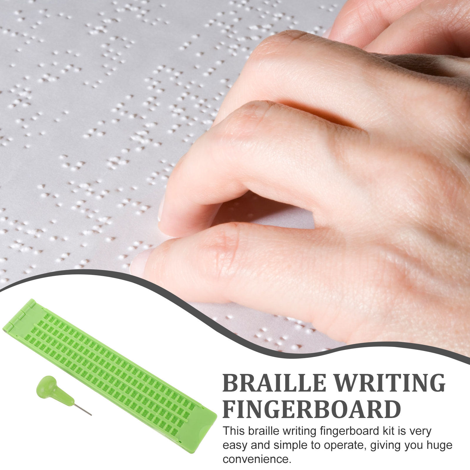 1세트, 시각 장애인을 위한 가벼운 플라스틱 점자 필기 - Writing Tools 리뷰 및 가격