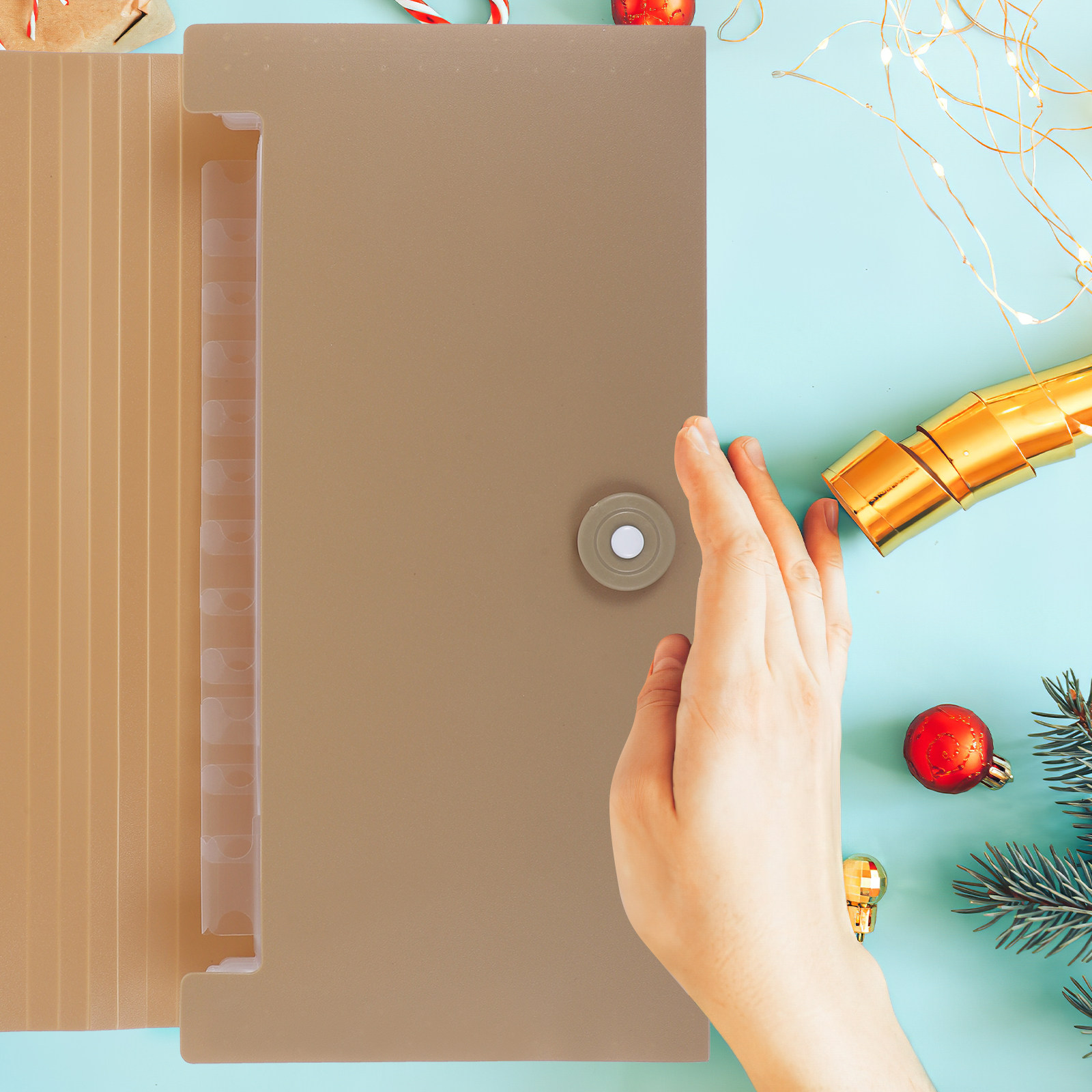 13개의 포켓이 있는 확장형 파일 폴더, 휴대용, 탄성 - Expandable Accordion File Folder 13 Pockets 리뷰 및 가격